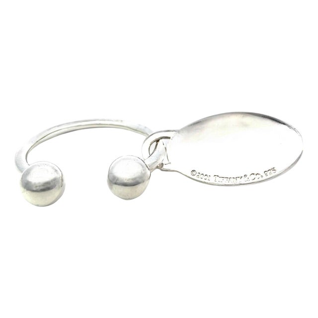 1990s Tiffany & Co Estate Hanging Ornament Keychain Sterling Silver For Sale