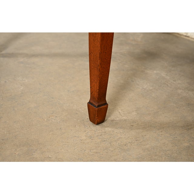 Kindel Furniture Federal Carved Mahogany Side Chairs or Dining Chairs, Pair For Sale - Image 11 of 15