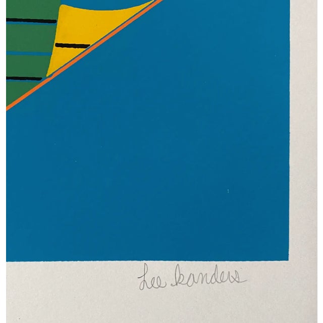 1980s screen print on paper by Chinese artist Kander Lee or sometimes written as Kanders Lee. Pencil signed and numbered...
