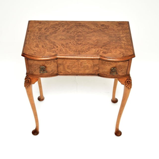 Vintage Burr Walnut Side Table, 1930s For Sale - Image 6 of 10