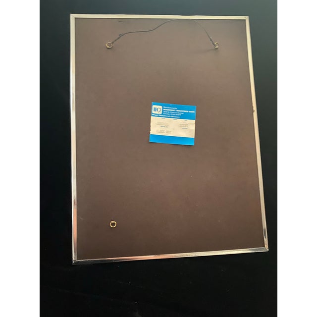 Black 1970s Black Art Framed Black and White Portrait Drawing of a Young Person For Sale - Image 8 of 8