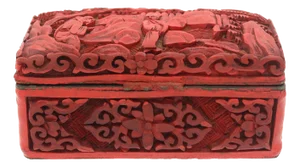 1891-1911 Chinese Cinnabar Stamp Box