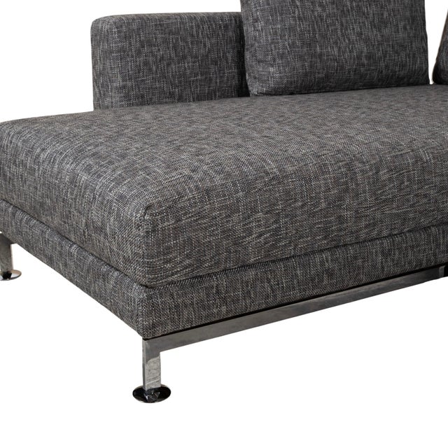 Moule Fabric Corner Sofa in Grey with Manual Function and Left Chaise Lounge from Brühl For Sale - Image 10 of 18
