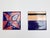 Metal Small Square Enameled Metals attributed to Ettore Sottsass for Il Sestante, Italy, 1958, Set of 2 For Sale - Image 7 of 7