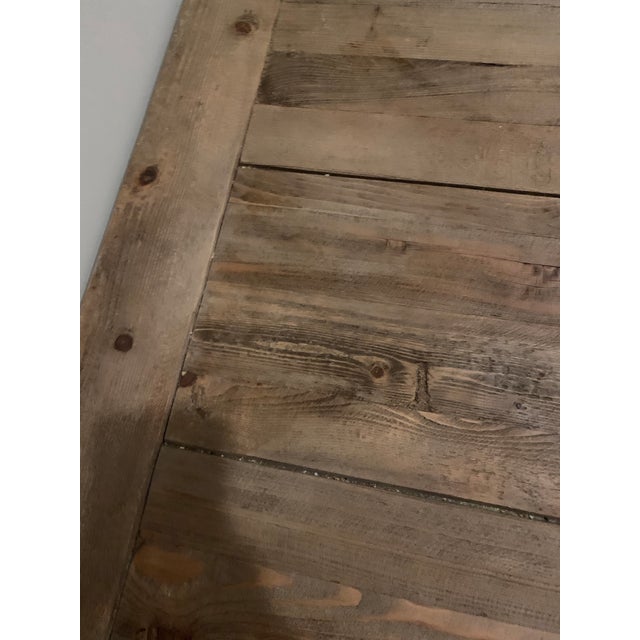 Brown Restoration Hardware Dining Table Extendable For Sale - Image 8 of 9
