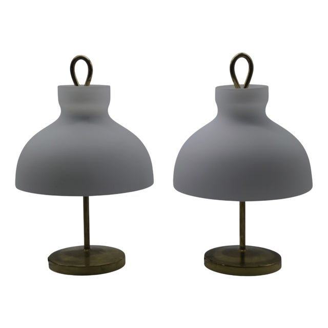 Vintage Italian Arenzano Table Lamps by Ignazio Gardella for Azucena, 1960s, Set of 2 For Sale