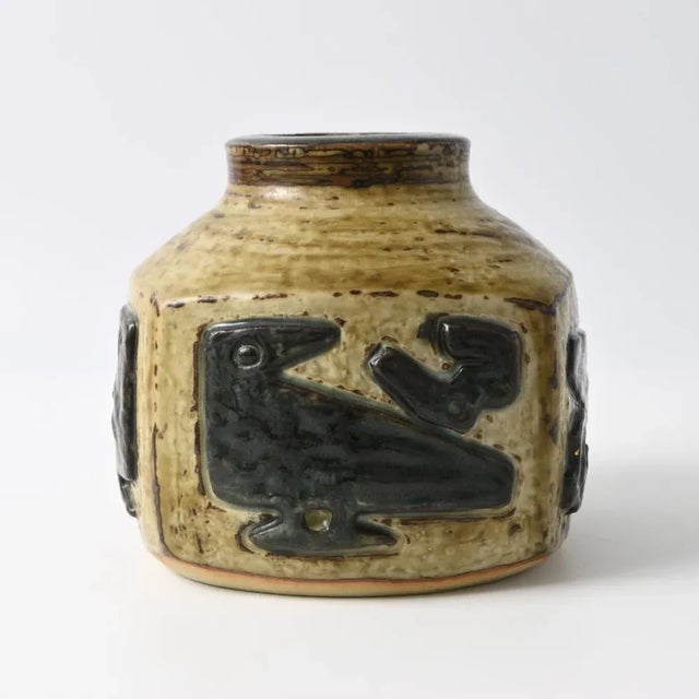 Danish Stoneware Vase by Jorgen Mogensen for Royal Copenhagen, 1960s For Sale - Image 9 of 9