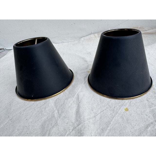 1980s Black French Metal Sconces - Set of 6 For Sale - Image 11 of 12