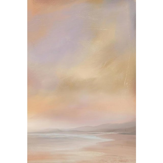 Sunset Coastal Wall Art, Abstract Beach Seascape Print, Pastel Ocean Art Print, 24″ × 36″ For Sale In Buffalo - Image 6 of 9