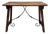 Early 20th Century Spanish Table with Wrought Iron Cross Stretchers For Sale