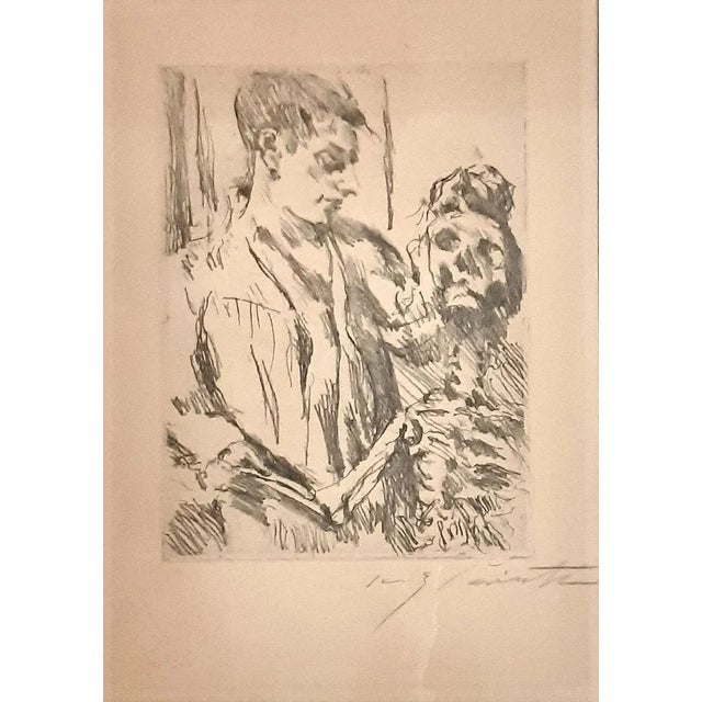 1920s Tod und Jungling - Original Lithograph by L. Corinth - 1921 1921 For Sale - Image 5 of 5