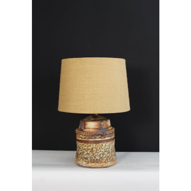 Mid 20th Century Roland Zobel Influence Ceramic Lamp For Sale - Image 9 of 13