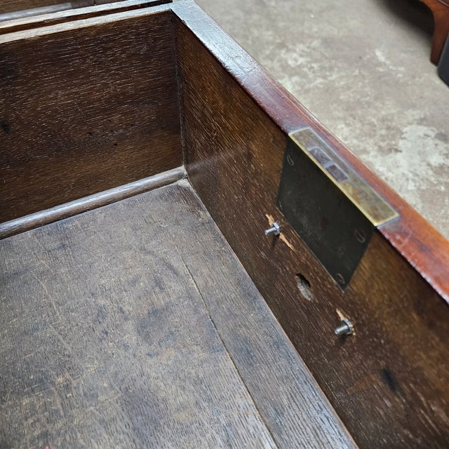 Late 19th Century Mahogany Oak Lined 2 Over 2 Drawers Georgian Chest For Sale In Atlanta - Image 6 of 16