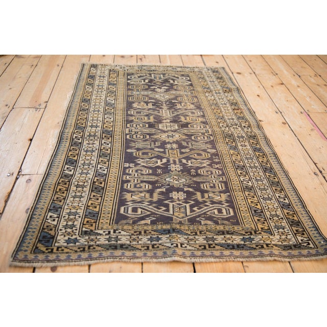 1920s Vintage Shirvan Square Rug - 3' x 4'1" For Sale - Image 5 of 9