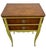 1970s Vintage John Widdicomb Two Drawer Painted Side Table With Cabriole Legs and Decorative Motifs For Sale - Image 5 of 11