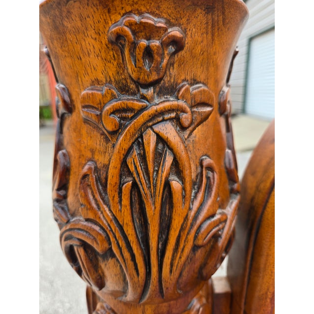 Red Vintage King Size Four Poster Bedframe For Sale - Image 8 of 10