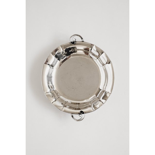 Vintage Danish Silver-Plated Serving Dish For Sale - Image 3 of 9