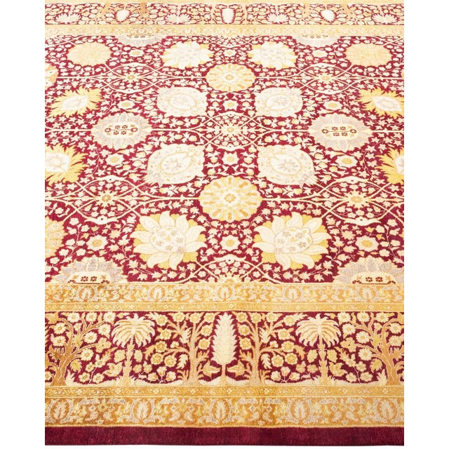 Solo Rugs Mogul, One-of-a-Kind Hand-Knotted Area Rug - Red, 6' 2" x 9' 0" For Sale - Image 4 of 8