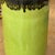 Cylinder Shaped Pistachio Green Ceramic Vase with Brown Top For Sale - Image 9 of 9