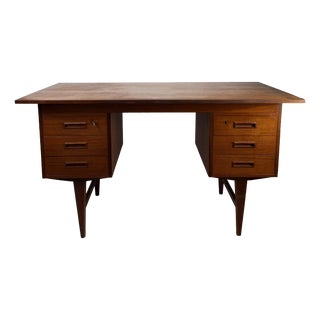 Danish Modern Teak Desk, 1960s For Sale
