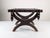 1940s Colonial Curul Stool in Leather and Wrought Iron, Mexico, 1940s For Sale - Image 5 of 18