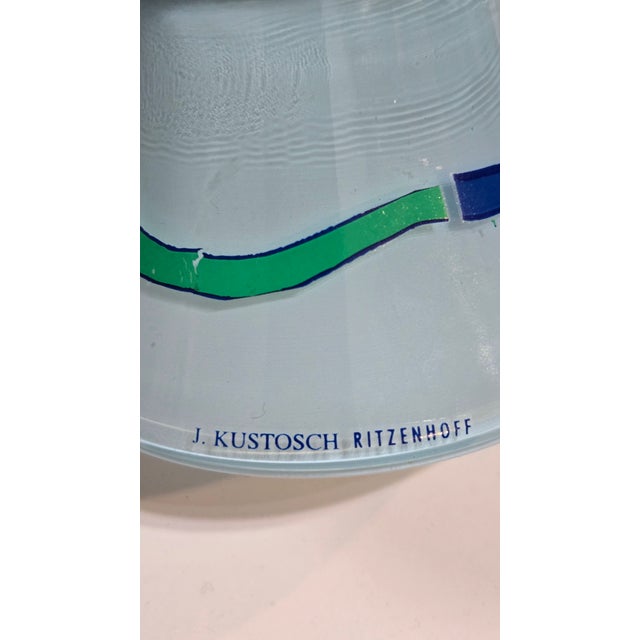 Contemporary Post-Modern Glass Vase by J Kustosch for Vis-À-Vis Collection of Ritzenhoff Face For Sale - Image 3 of 9