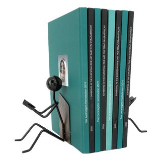 Vintage Hammered Bookends, 1950s, Set of 2 For Sale