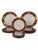 Burnt Orange 1970s Sango Cumberland Japanese Paprika & Gold Porcelain Dinnerware 15 Pieces For Sale - Image 8 of 8