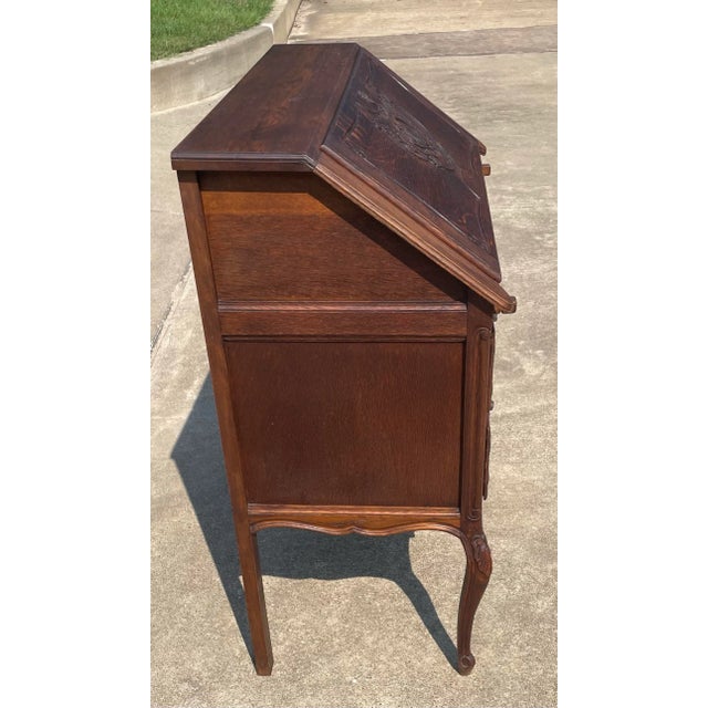 Early 20th Century Vintage French Secretary Desk For Sale - Image 5 of 12
