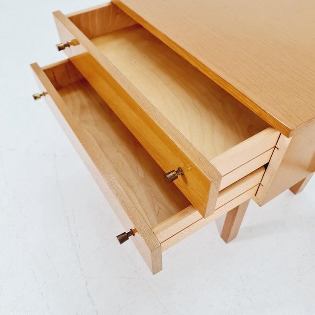 Mid-Century Modern German Oak Nightstands from WK Möbel, 1960s, Set of 2 For Sale - Image 3 of 11