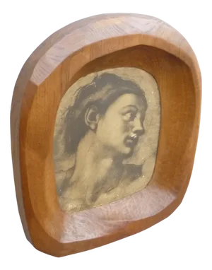 Anthroposophical Elmwood Picture Frame, 1920s