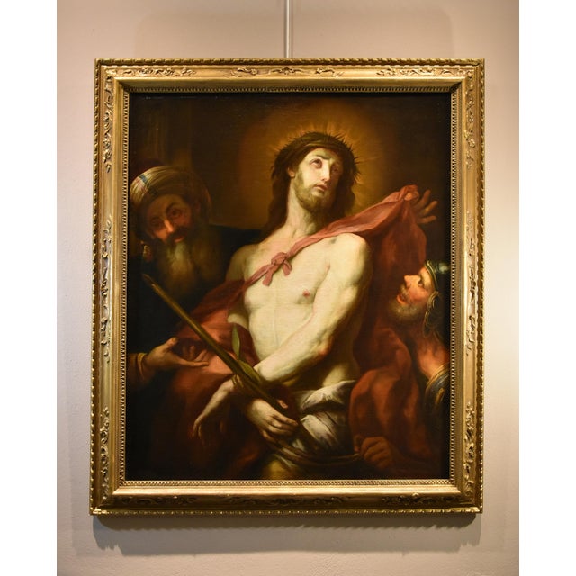 Workshop of Valerio Castello, Ecce Homo, 1650, Oil on Canvas, Framed For Sale - Image 14 of 17