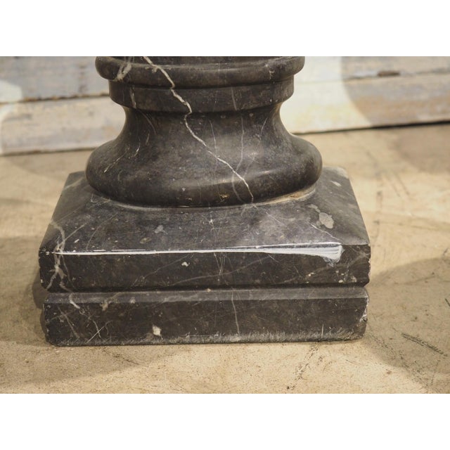 Pair of Circa 1850 French Nero Marquina Marble Table Vases For Sale - Image 17 of 18