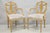 Late 20th Century Hepplewhite Prince of Wales Drape Carved Shield Back Dining Arm Chairs - A Pair For Sale - Image 13 of 14