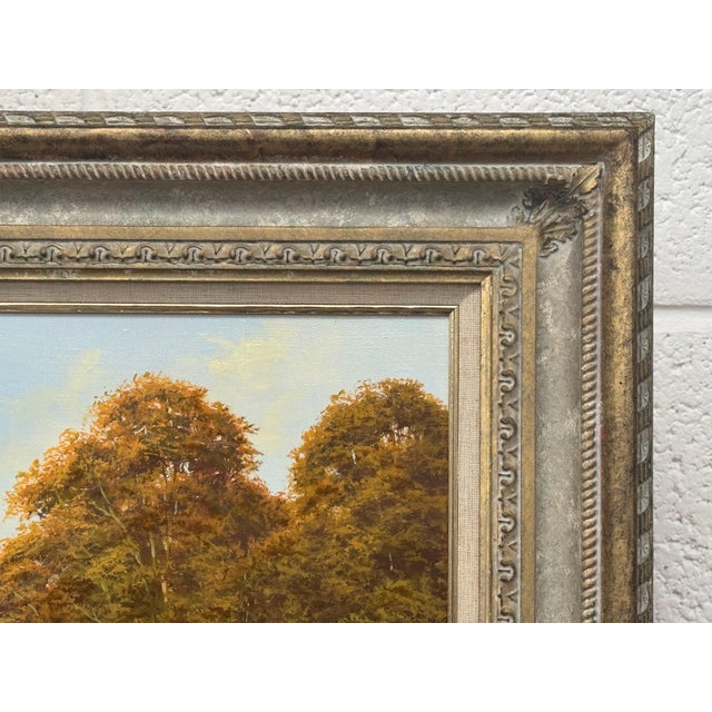 Late 20th Century River Landscape Scene with Horses in the English Countryside by David Morgan For Sale - Image 11 of 13