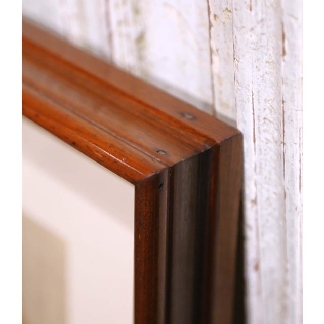 Pair 19th Century French Fashion Engravings in Walnut Frames For Sale - Image 15 of 17