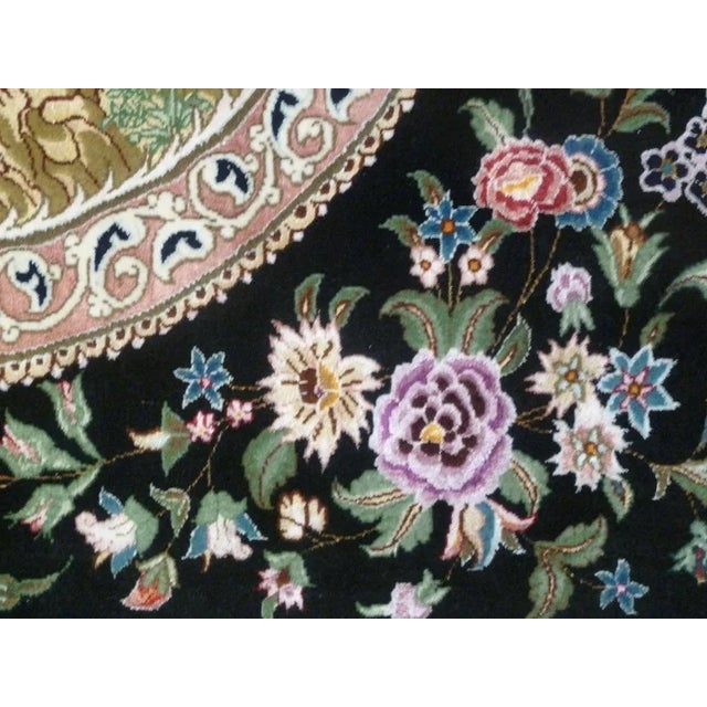 Black Vintage Leila and Madschnun Rug, 1970s For Sale - Image 8 of 13