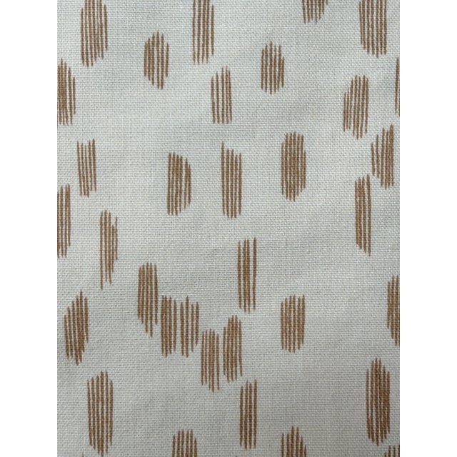 Tan Brunschwig & Fils "Les Touches" Tan Fabric - 8 Yards For Sale - Image 8 of 9