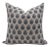 Block Printed Thick Linen Throw Pillow Cover 16x16 Inch- Bheeshma For Sale
