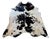 Natural Brazilian Extra Large Black & White Cowhide. 90" X 100" For Sale In Los Angeles - Image 6 of 6