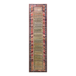 Antique Shirvan / Caucasian Runner, 3'6" × 13'8" For Sale