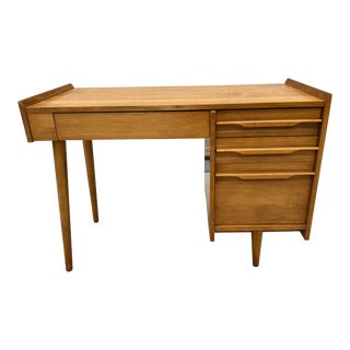 Mid Century Modern Circa 1960’s Solid Maple Desk by Crawford Furniture For Sale