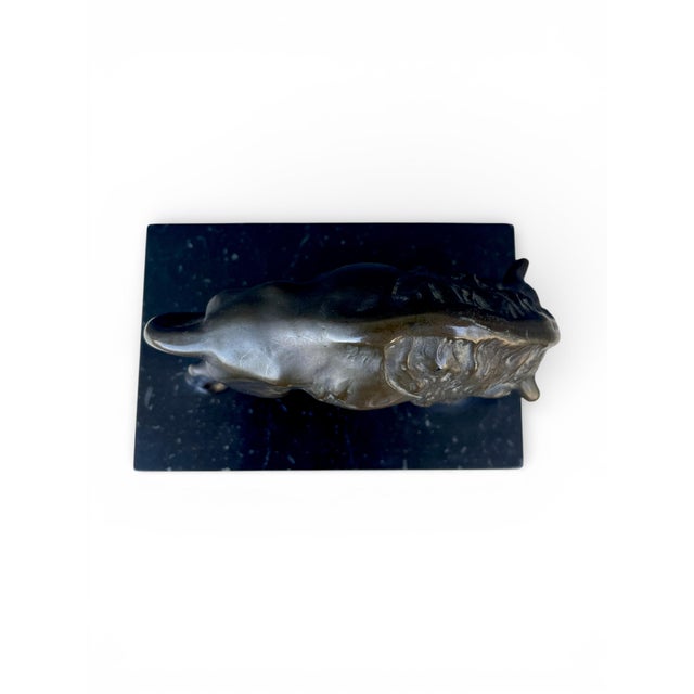 1920s Bronze Bison Sculpture, 1920s-1940s For Sale - Image 5 of 10