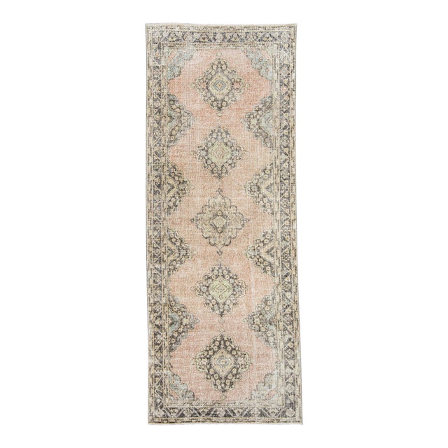 Turkish Vintage Rug 4'8" x 12' #21393 For Sale