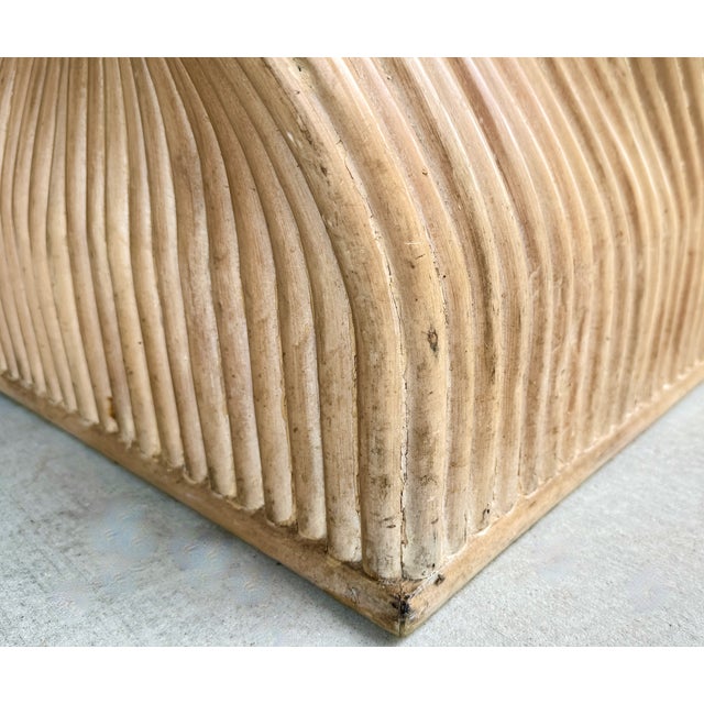 Wood McGuire Sculptural Twisted Rattan Dining Table Base/Pedestal For Sale - Image 7 of 7