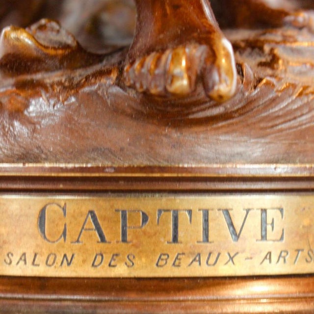 Hippolyte François Moreau, Captive, 1890, Bronze For Sale - Image 11 of 13