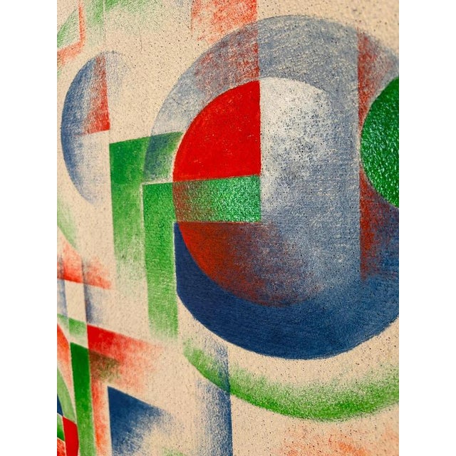 Modern Isa Di Battista Gorini, Abstract Composition, 1980s, Paint on Canvas For Sale - Image 3 of 6