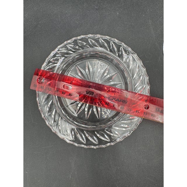 1990s 1990s Lead Crystal Covered Butter Dish Balmoral by Edinburgh Crystal 6" X 4" For Sale - Image 5 of 9