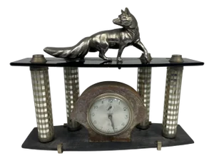 Art Nouveau Style Fox Clock, 1920s