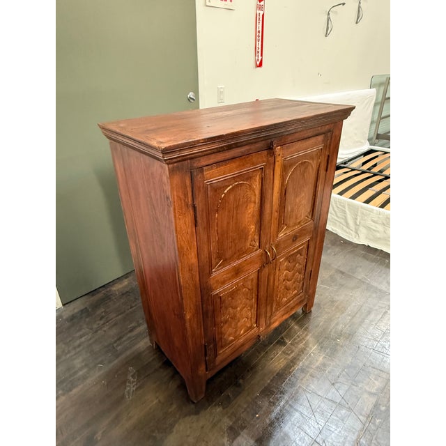 Carved Wood Cabinet, Vintage For Sale In San Francisco - Image 6 of 12